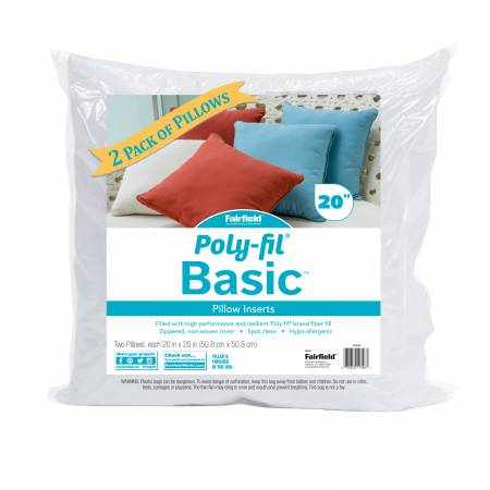 Poly-Fil Basic Pillow Insert 20in x 20in 2pk