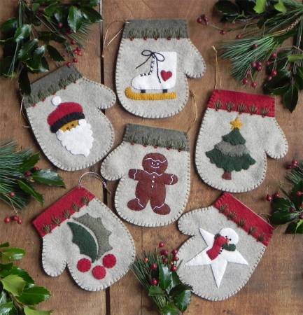 Kit Warm Hands Mitten Ornaments