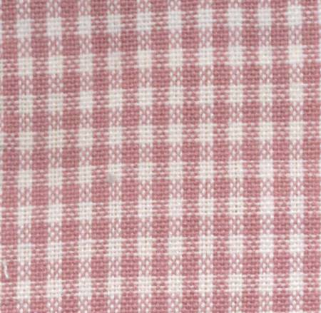 Tea Towel Mini Check Rose/White