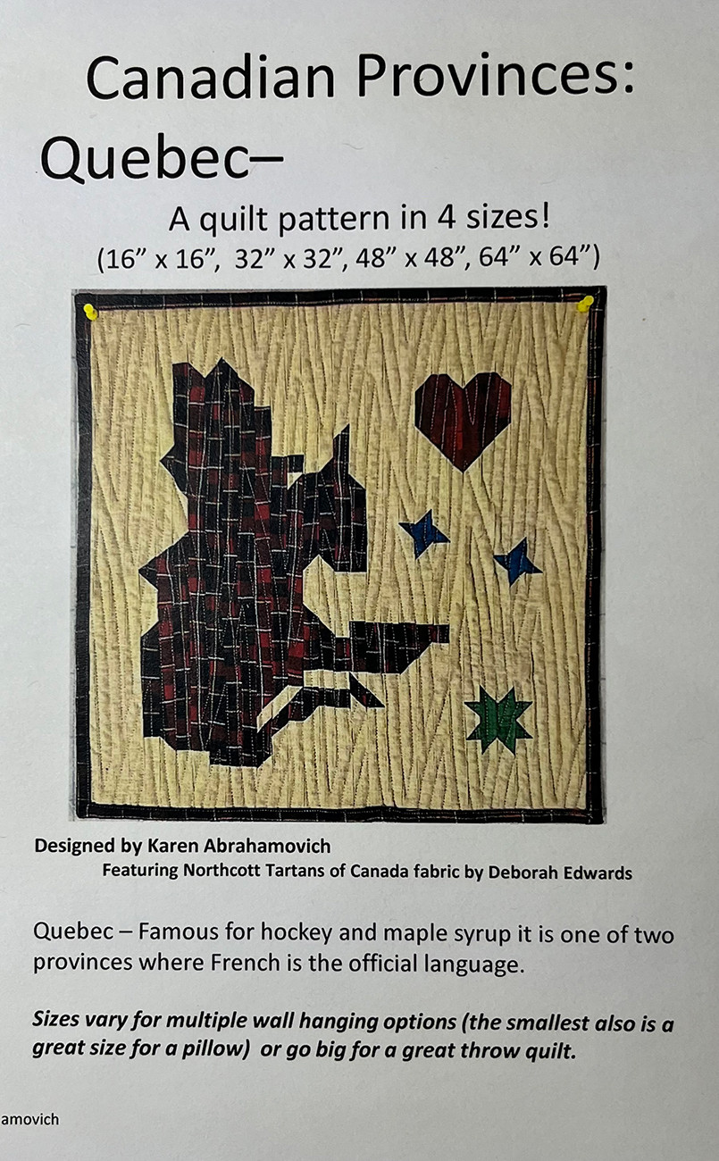 Quebec Canadian Provence Quilt Pattern