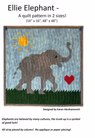Ellie Elephant Quilt Pattern