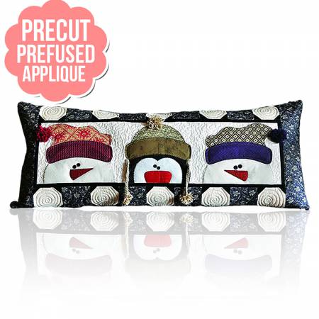 Whimsy Winter Bench Pillows - January with pattern