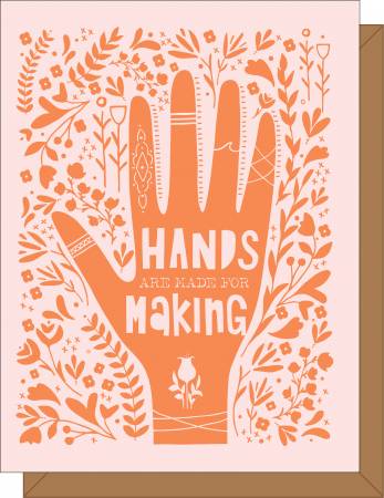 Hands are Made for Making (Pink) Gift Card