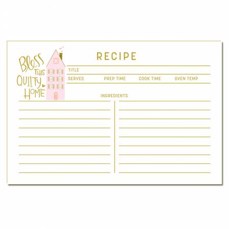 Quilty Home Recipe Cards