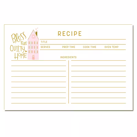 Quilty Home Recipe Cards