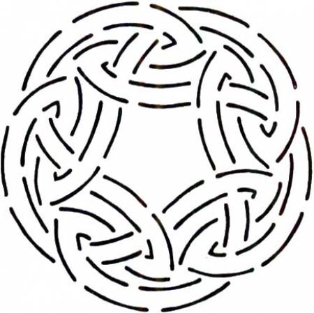 Quilt Stencil Celtic Circle