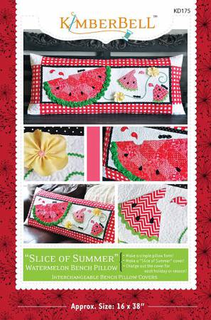 Slice of Summer Watermelon Bench Pillow