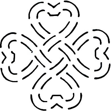 Quilting Creations Celtic Heart Knot Quilt Stencil 