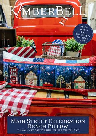 Main Street Celebration Bench Pillow Pattern - ME