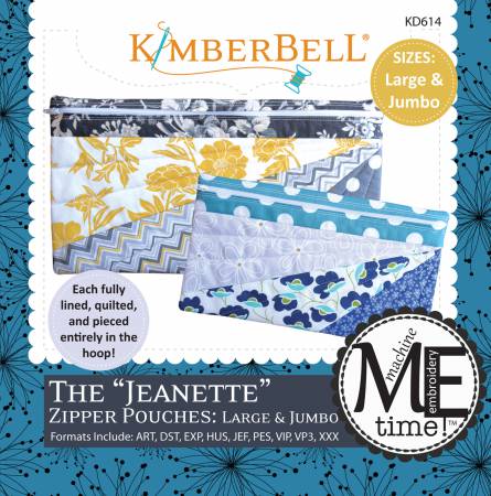 CD Jeanette Zip Pouch LG JMB Machine Emb