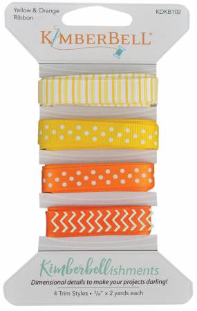 Kimberbellishments Yellow & Orange Ribbon Set