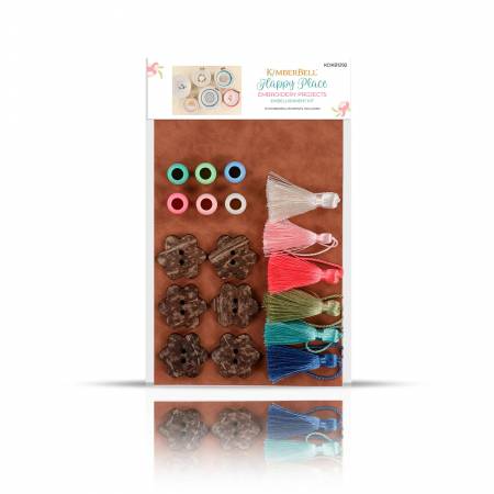 Happy Place Embroidery Projects Embellishment Kit