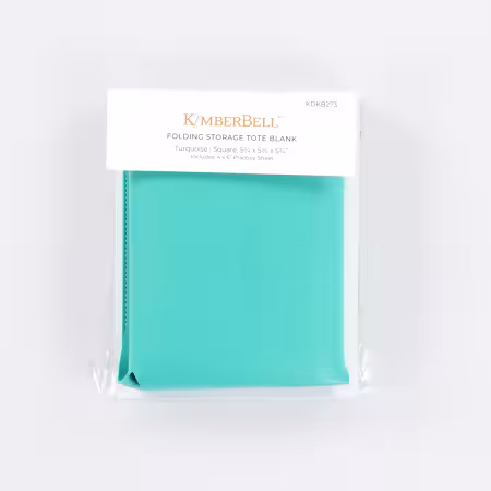 Folding Storage Tote Blank Turquoise