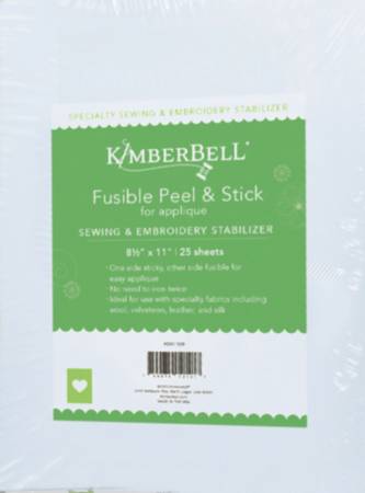 Fusible Peel & Stick For Easy Applique 8-1/2in x 11in 25pk