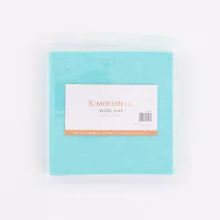 Wool Mat Aqua 6in x 6in