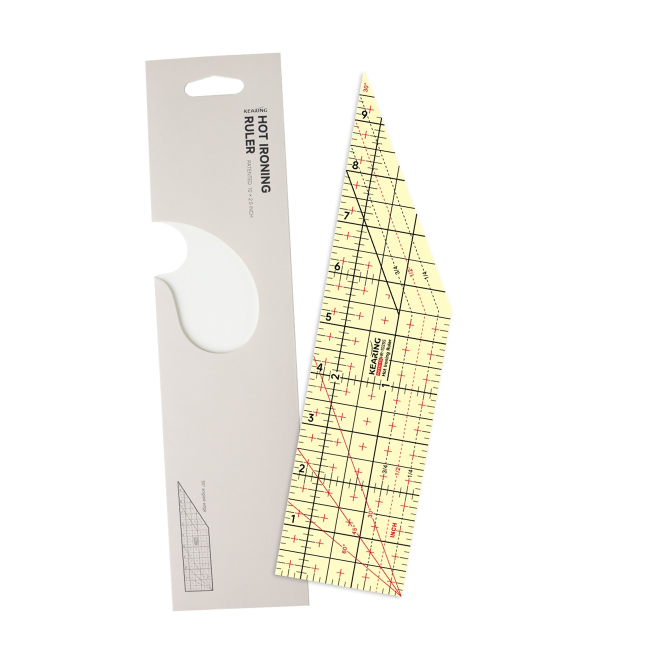 Scott Ruler Or Hot Ironing Ruler 30 Degree Angled 10in x 2-1/2in
