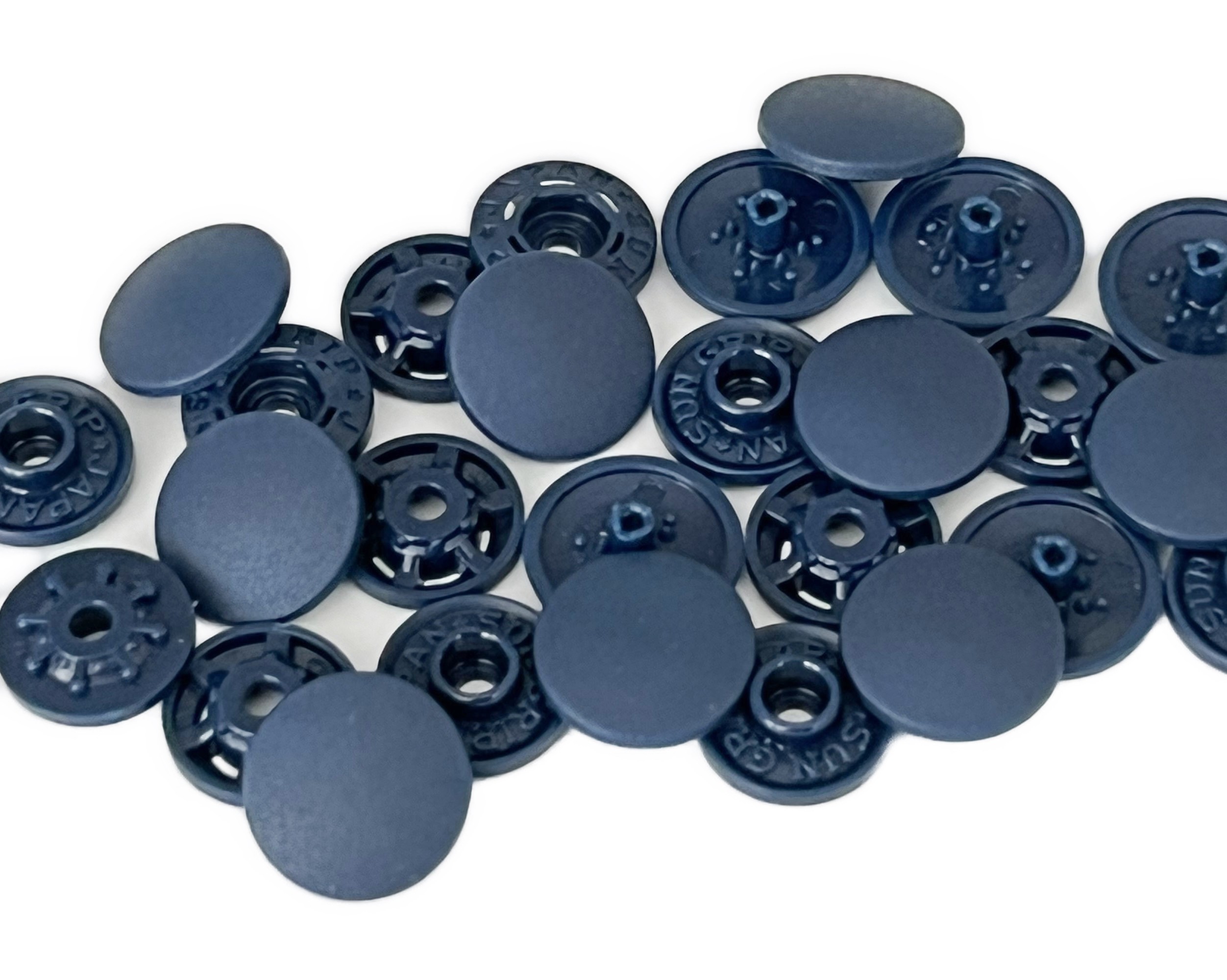 Tool-less Plastic Snap Fasteners 13mm Navy