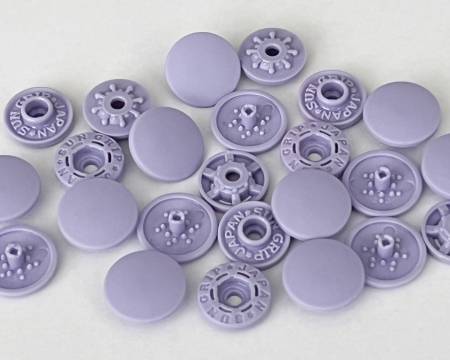 Tool-less Plastic Snap Fasteners 13mm Lavender