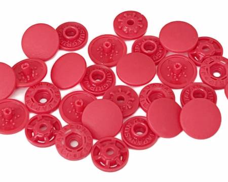 Tool-less Plastic Snap Fasteners 13mm Red
