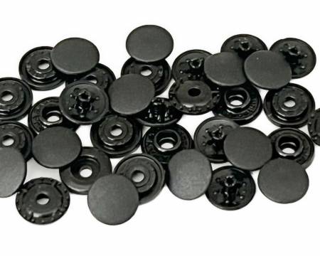 Tool-less Plastic Snap Fasteners 9mm Black