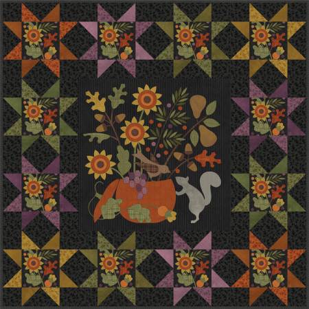 Quilt Kit Autumn Harvest Panel Play Flannel Size: 46 X 46