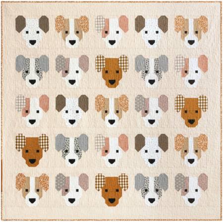 Puppies Quilt Kit, 40in x 52in, pattern, top & binding fabric included