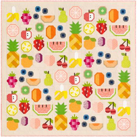Quilt Kit The Produce Paintbox, includes bindig & pattern