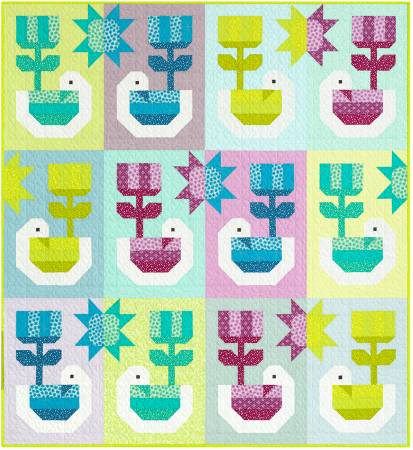 Quilt Kit Sunshine Paintbox, includes binding & pattern