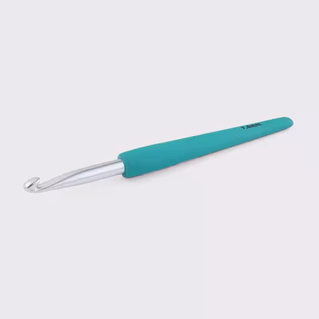 Waves Aluminium Single Ended Crochet Hook 7.00mm Turquoise