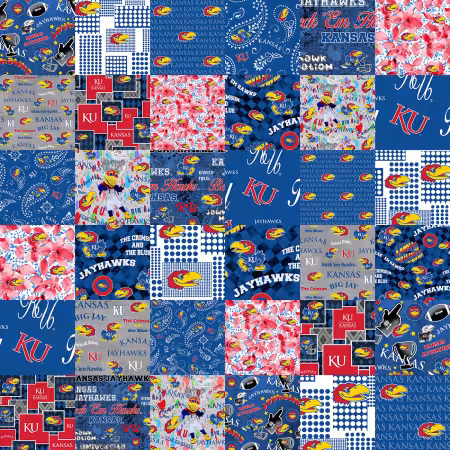 Kansas Collegiate Cheater Quilt