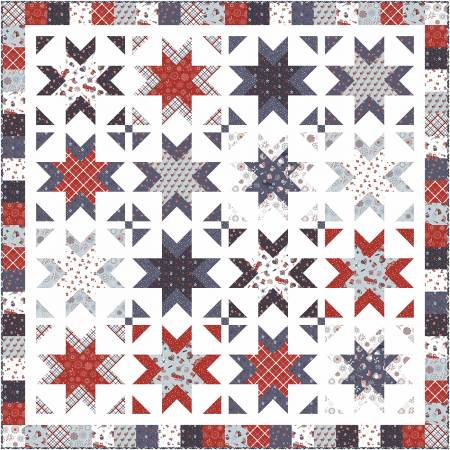 Stars and Stripes Forever Sparklers Quilt Kit By Whitlock, Lori