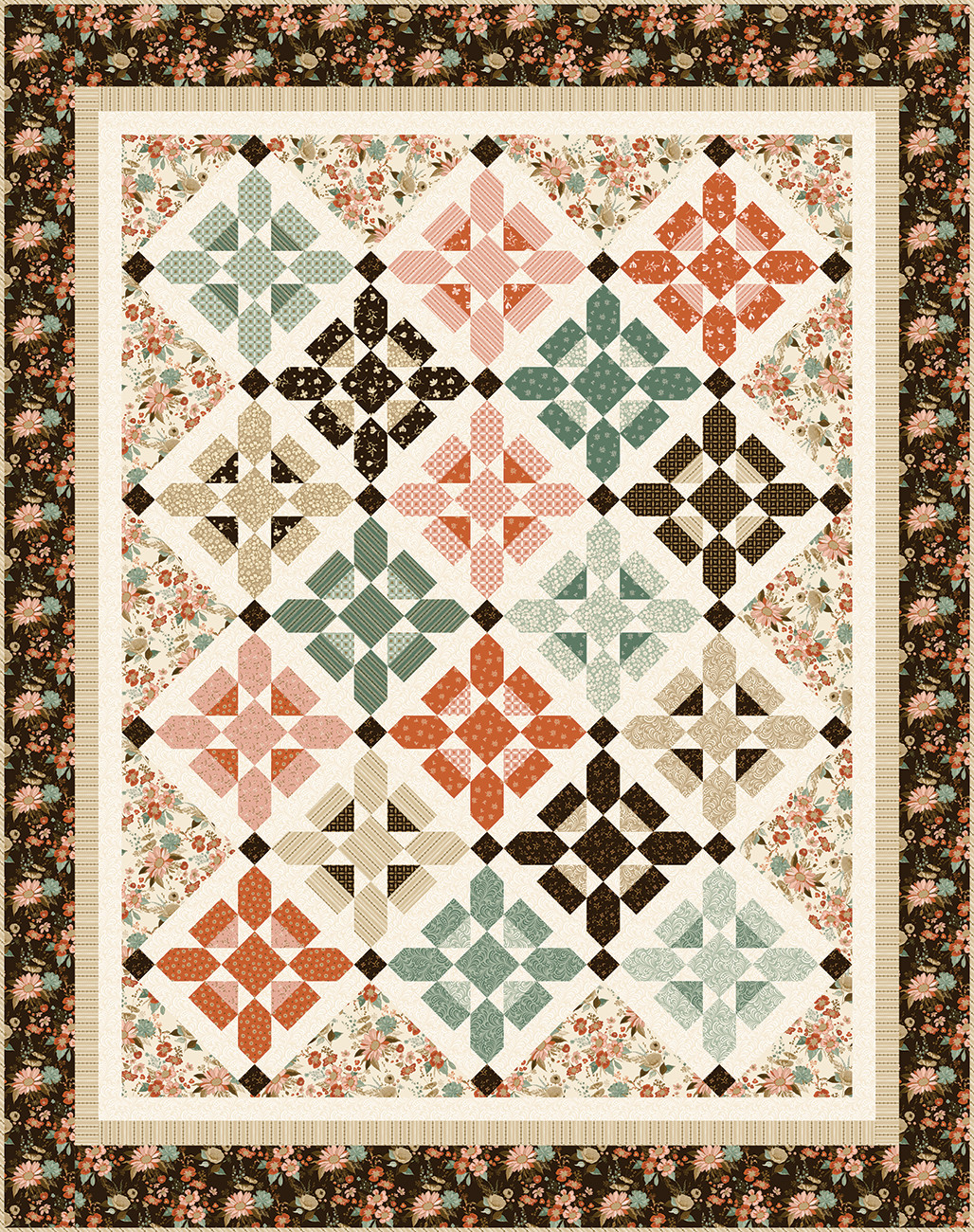 Morning Latte Let's Get Fancy Quilt Kit By Gervais, Sandy