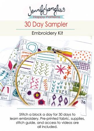 30 Day Sampler Embroidery Class Volume 1