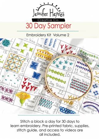 30 Day Sampler Embroidery Class Volume 2