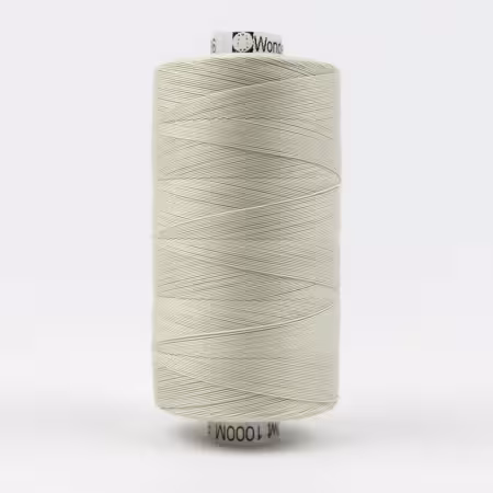 Konfetti Solid 50wt Cotton Thread 1000m Pale Grey