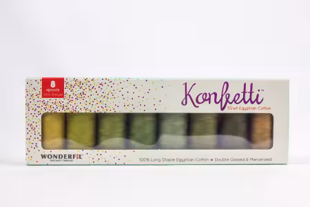 Konfetti 8-Spool Thread Set Forest Floor