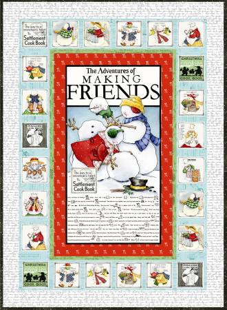 Snow Sweet Advent Quilt Kit, 55inx77in, incl. pattern & fabric for top & binding