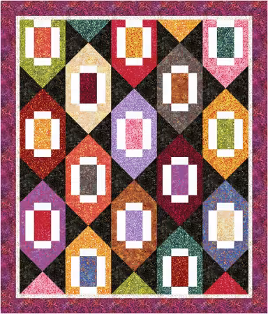 Batiks Split Second Quilt Kit