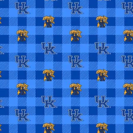 NCAA Kentucky Buffalo Plaid Fleece