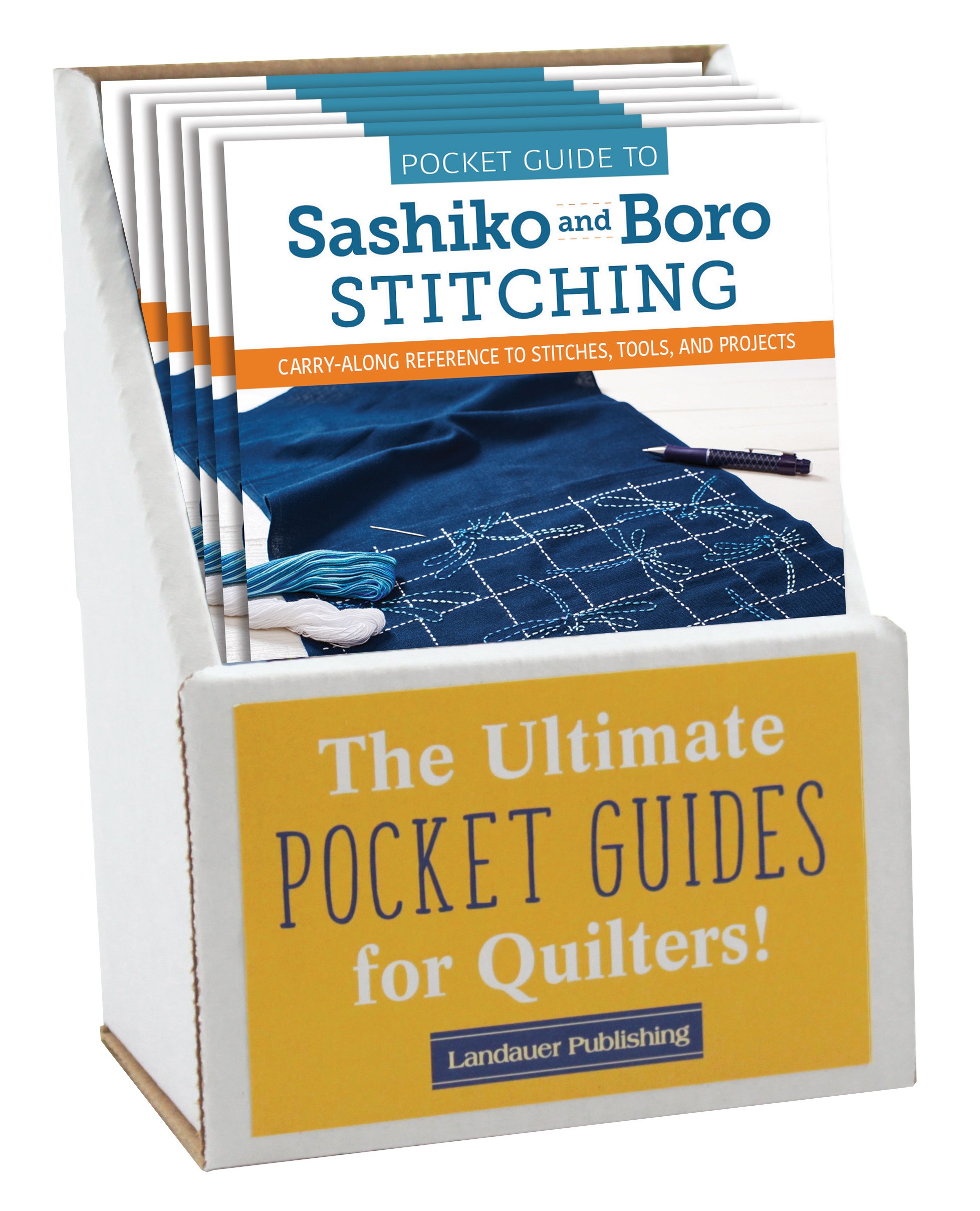 Pocket Guide to Sashiko and Boro Stitching 6-Copy Counter Display