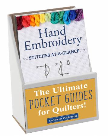 Hand Embroidery Stitches At-A-Glance Pocket Guide Displays