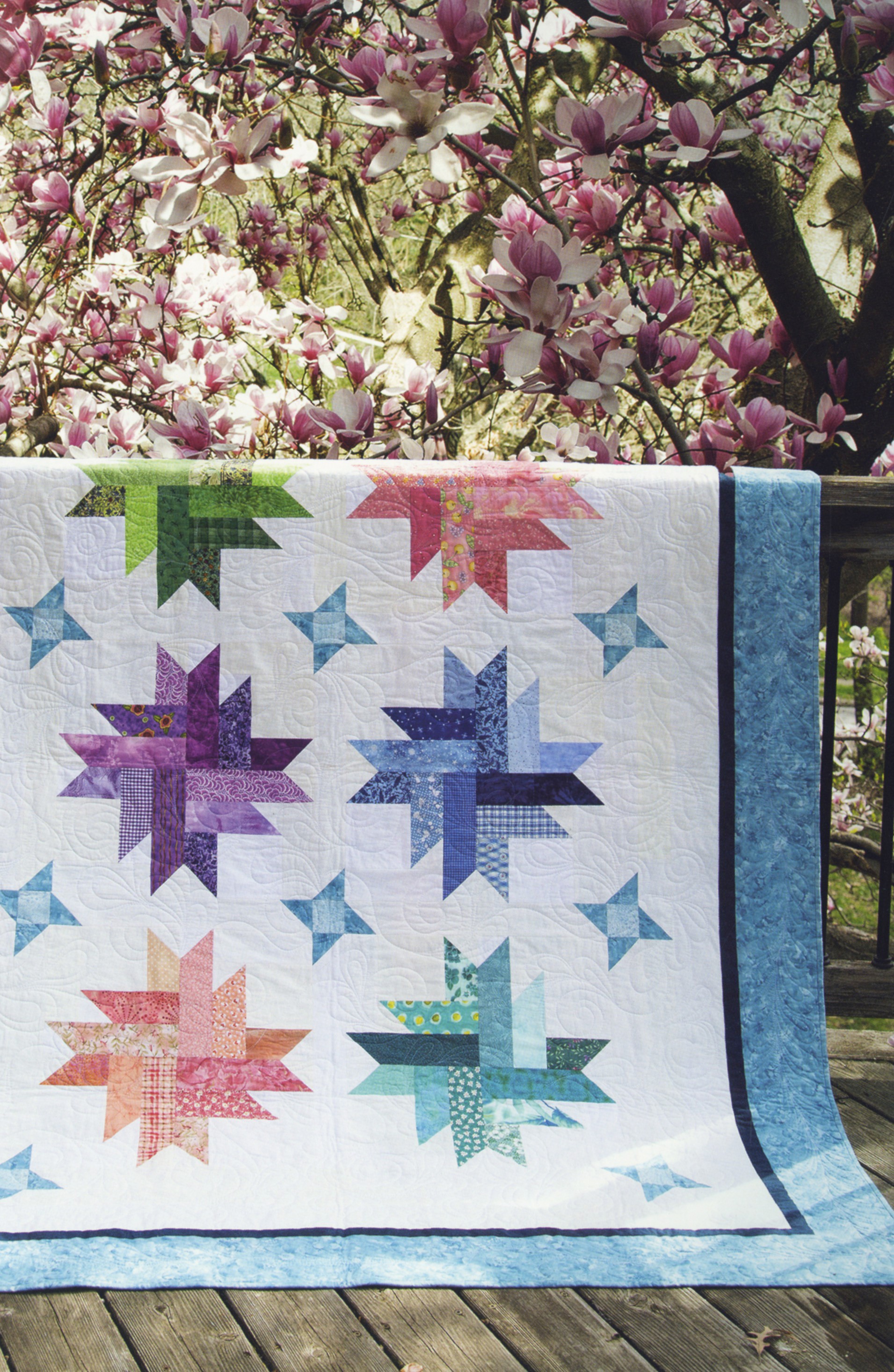 Inspired Star Block Quilts   L171M 7 