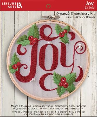 Leisure Arts Embroidery Kit 6in Joy