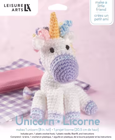 Leisure Arts Crochet Friend Kit Unicorn