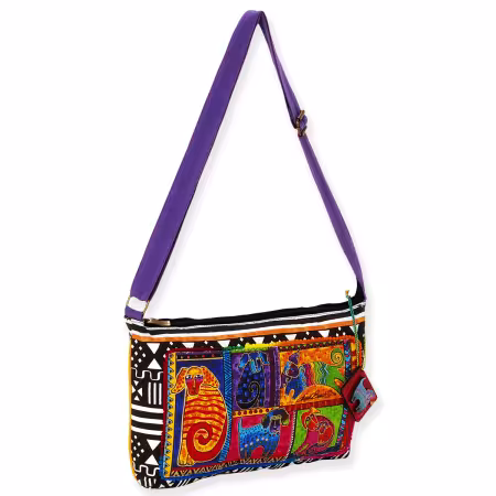 Medium Crossbody Dog Tails Patchwork
