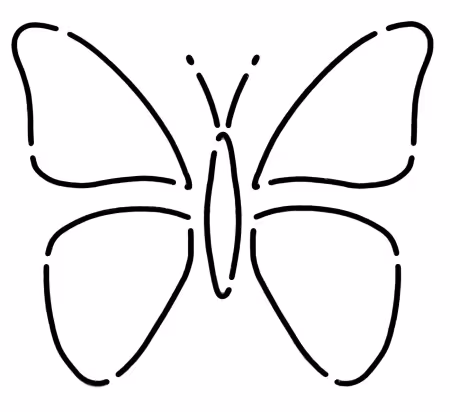 Little Butterflies Stencil