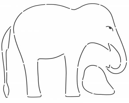 Stencil - Elephant