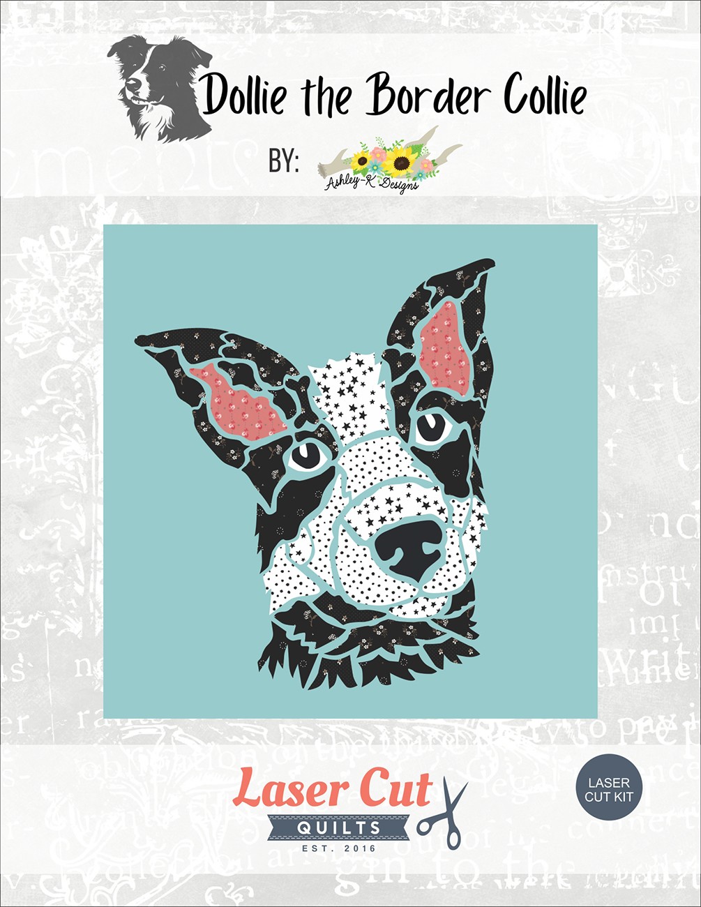 Laser-cut Kit: Dollie the Border Collie