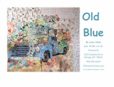 Old Blue Vintage Truck Collage