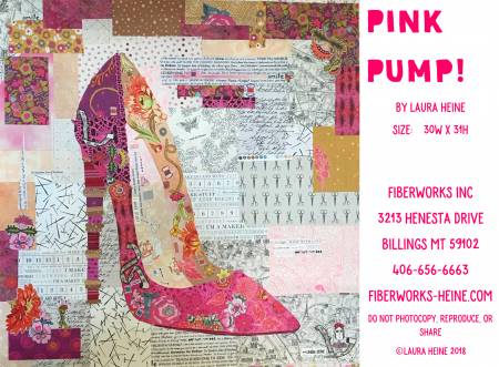 Pink Pump Collage Pattern